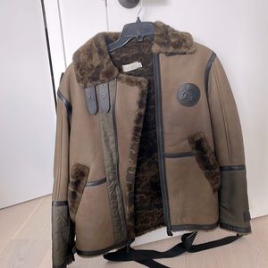 Men’s Coach x Naruto | Sherling Lined Aviator Jacket